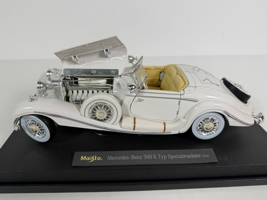 Maisto Mercedes-Benz 500 K Typ Specialroadster 1936 1:18 Scale Diecast Model Car 13L [Photo 5]