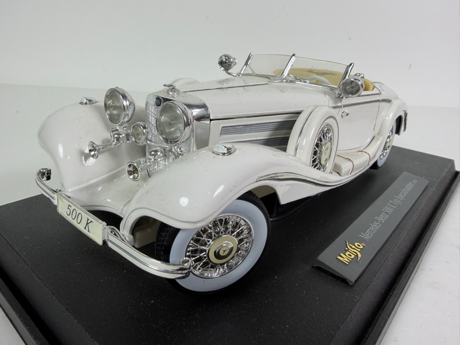 Maisto Mercedes-Benz 500 K Typ Specialroadster 1936 1:18 Scale Diecast Model Car 13L [Photo 4]