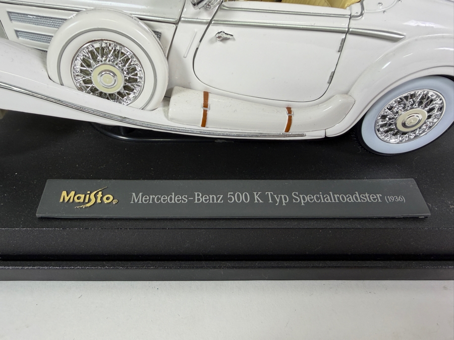 Maisto Mercedes-Benz 500 K Typ Specialroadster 1936 1:18 Scale Diecast Model Car 13L [Photo 3]