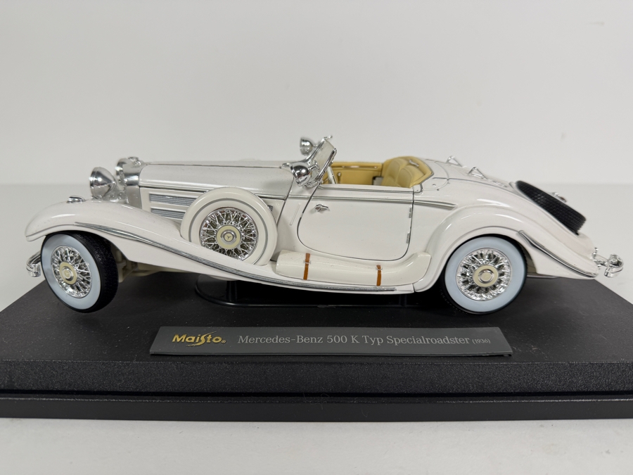 Maisto Mercedes-Benz 500 K Typ Specialroadster 1936 1:18 Scale Diecast Model Car 13L [Photo 2]