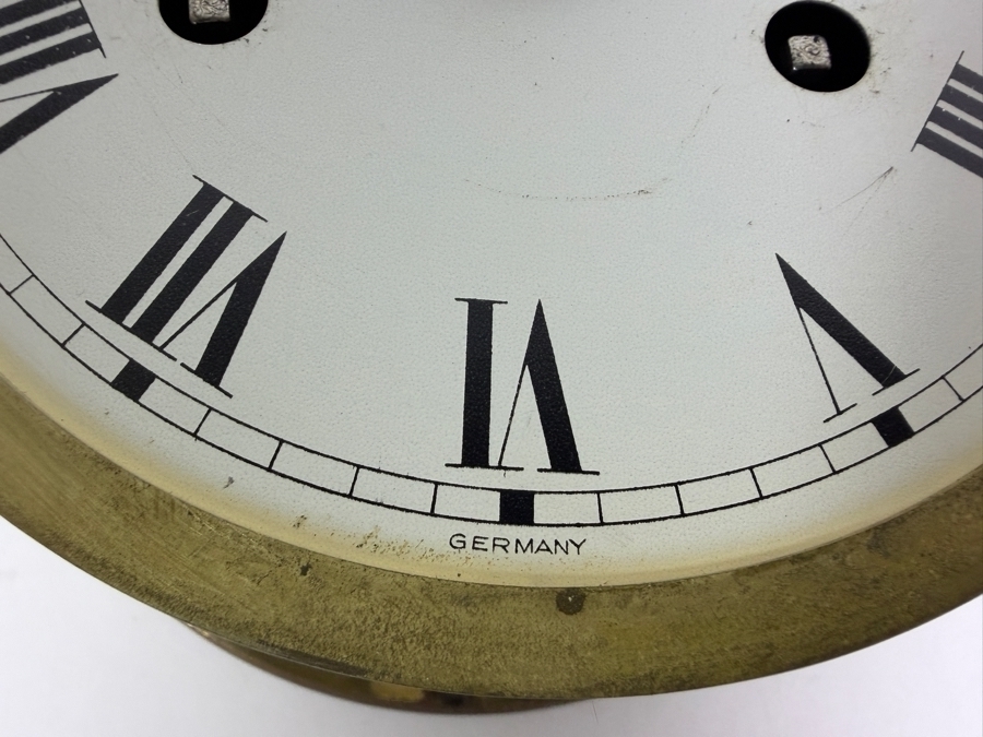 Vintage Schatz Royal Mariner Mechanical Key-wind Ship's Bell Clock Featuring a Solid Brass Case [Photo 4]