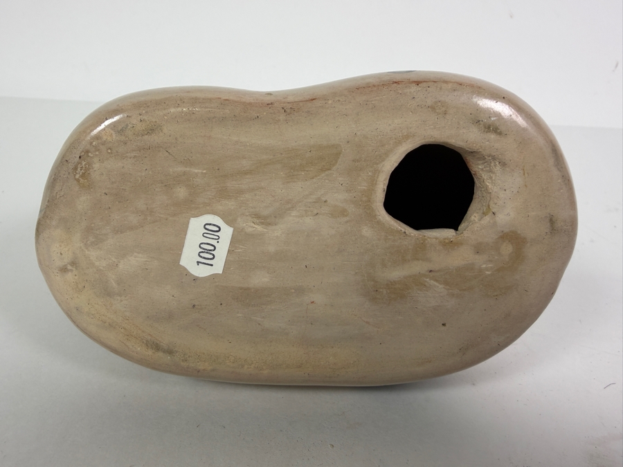 Vintage Mexican Folk Art Pottery Cat Figurine from Tonala, Jalisco 6W X 4H [Photo 5]