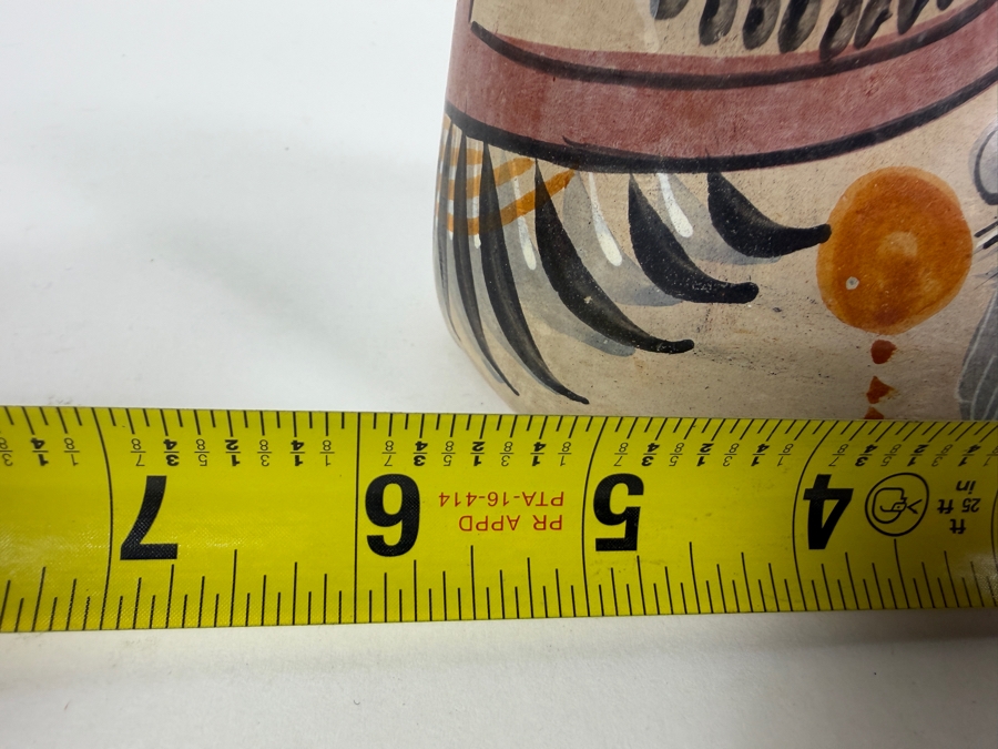 Vintage Mexican Folk Art Pottery Cat Figurine from Tonala, Jalisco 6W X 4H [Photo 6]