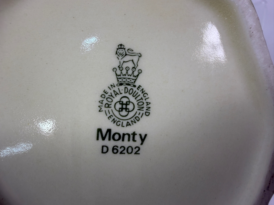 Vintage Royal Doulton 'Monty' Character Toby Jug D6202 6.5H [Photo 5]