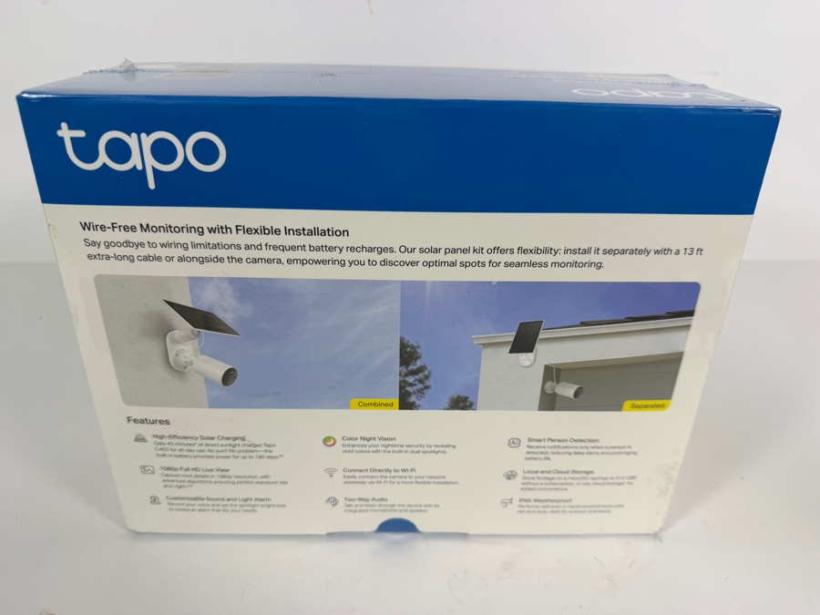 Tp Link Tapo SolarCam C402 Kit Wireless Outdoor 1080p Full HD Security Camera System With Solar Panel Boxed [Photo 3]