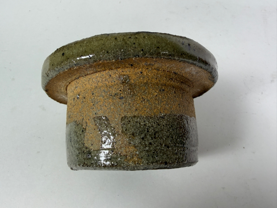Vintage Mid Century Modern Studio Pottery Stoneware Side Handled Kyusu Teapot Signed 8'H [Photo 9]
