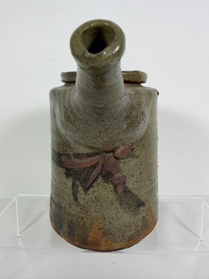 Vintage Mid Century Modern Studio Pottery Stoneware Side Handled Kyusu Teapot Signed 8'H [Photo 5]