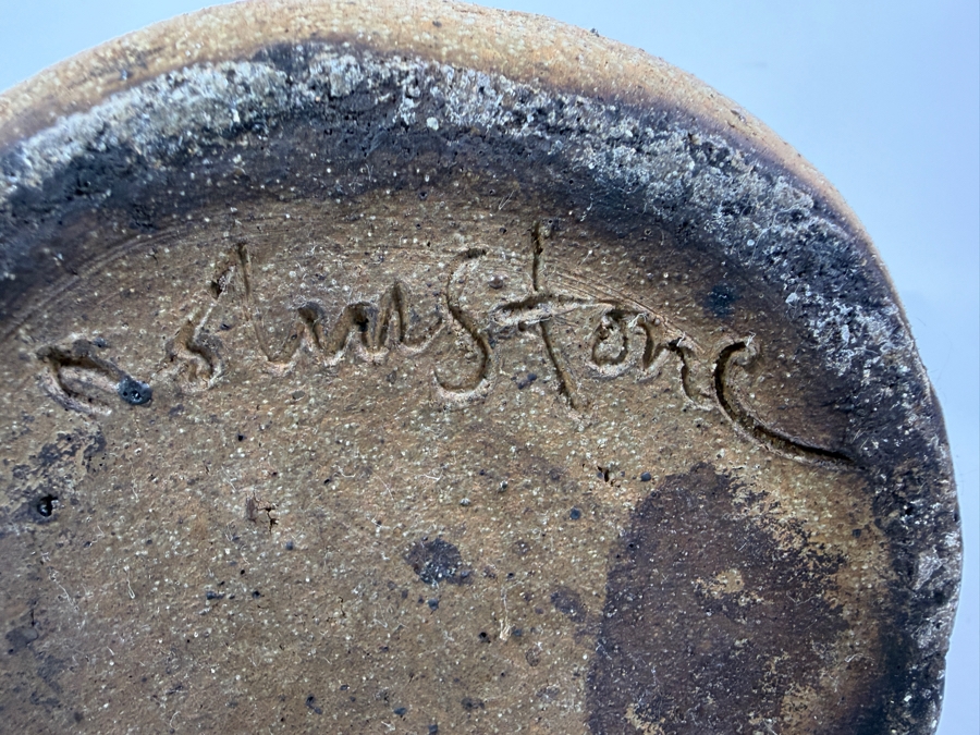 Vintage Mid Century Modern Studio Pottery Stoneware Side Handled Kyusu Teapot Signed 8'H [Photo 11]