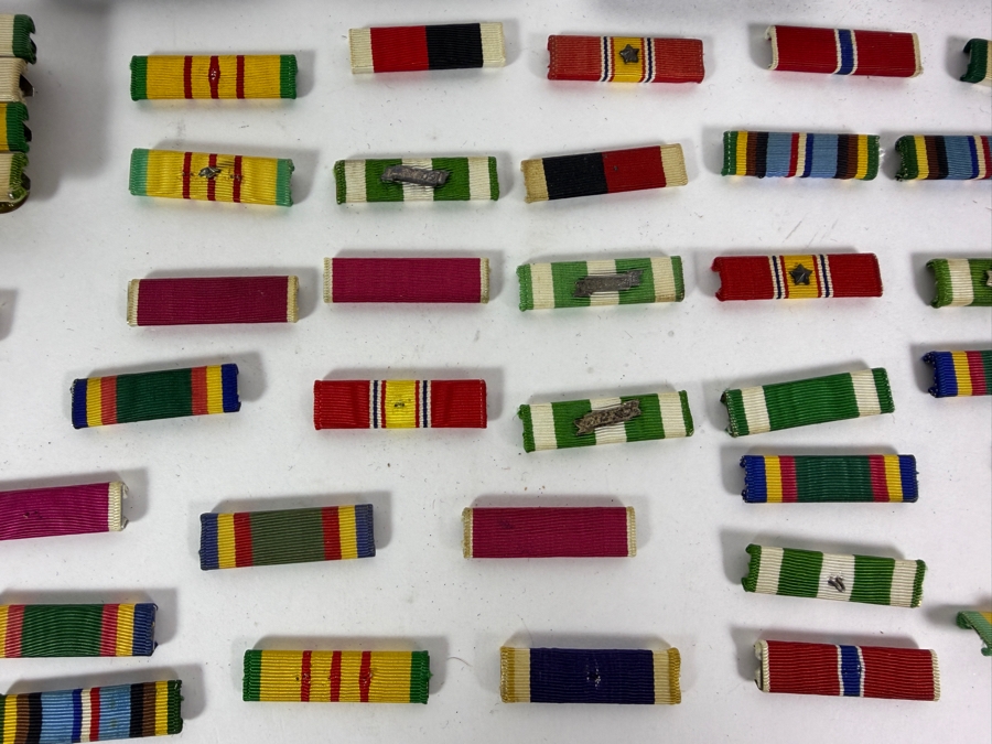 Large Collection Of Vintage US Navy Captain Shoulder Boards And Assorted Uniform Ribbon Bars [Photo 7]