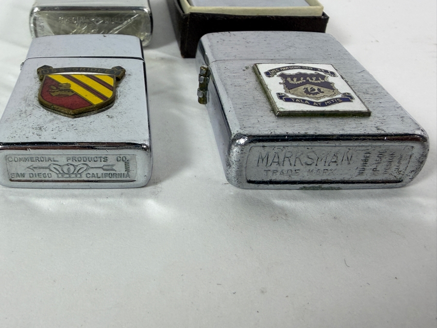 Collection Of Four Vintage US Navy Ship And Naval Organization Commemorative Lighters [Photo 6]