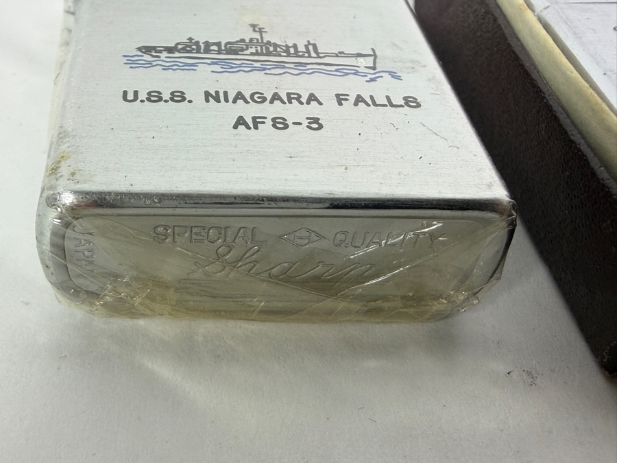Collection Of Four Vintage US Navy Ship And Naval Organization Commemorative Lighters [Photo 7]