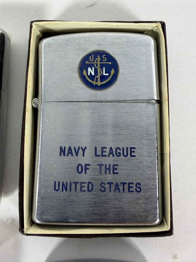 Collection Of Four Vintage US Navy Ship And Naval Organization Commemorative Lighters [Photo 4]