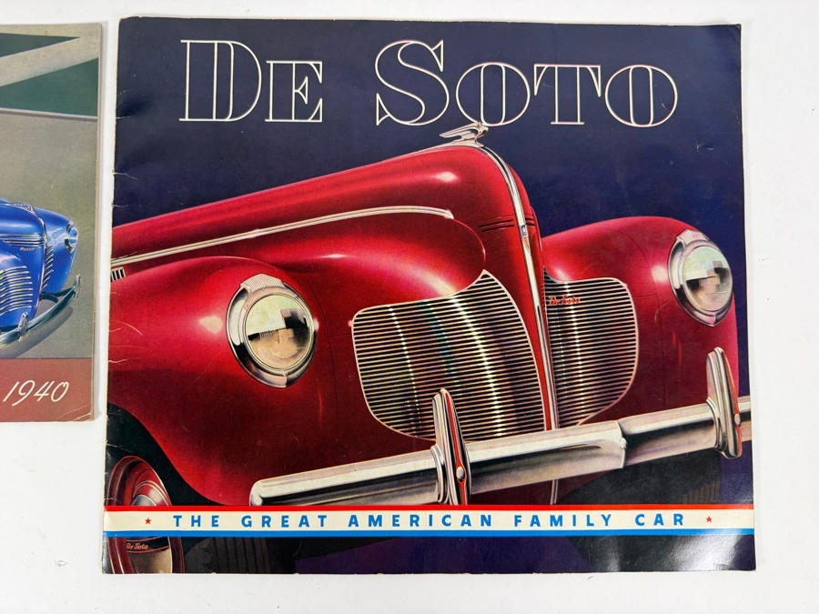 Collection Of Four Original Vintage 1940 Automotive Sales Brochures For Chevrolet Packard Plymouth And De Soto [Photo 13]