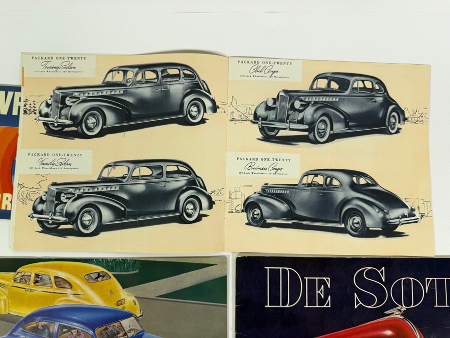 Collection Of Four Original Vintage 1940 Automotive Sales Brochures For Chevrolet Packard Plymouth And De Soto [Photo 12]