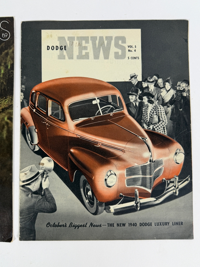 Pair Of Vintage 1940 Dodge News Magazine And 1969 Ford Wagons Dealership Sales Brochures [Photo 4]