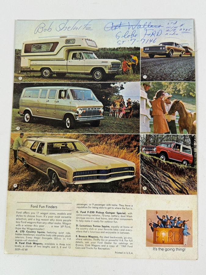 Pair Of Vintage 1940 Dodge News Magazine And 1969 Ford Wagons Dealership Sales Brochures [Photo 7]