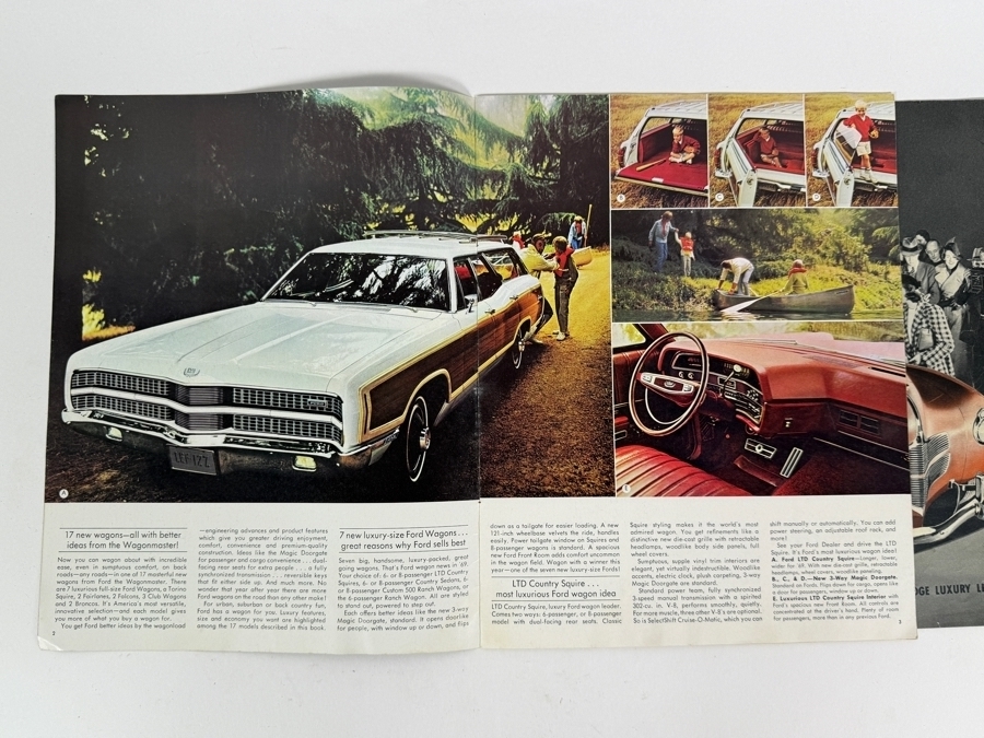 Pair Of Vintage 1940 Dodge News Magazine And 1969 Ford Wagons Dealership Sales Brochures [Photo 5]