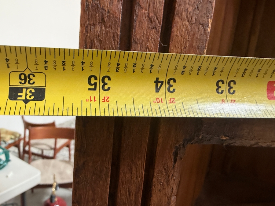 Vintage Spanish Colonial Revival Carved Pine Corner Cabinet Huchero Cupboard With Volute Pediment 35'W X 27'D X 79'H [Photo 4]