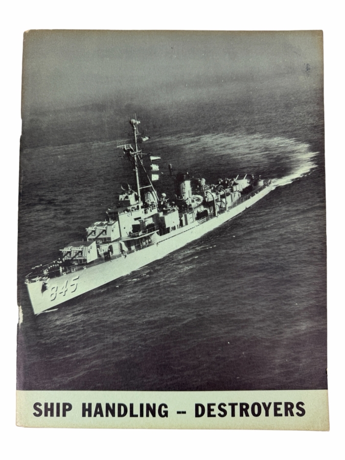 Vintage US Navy 'Ship Handling - Destroyers' Unclassified Instructional Manuscript Manual By CAPT John W. Schmidt