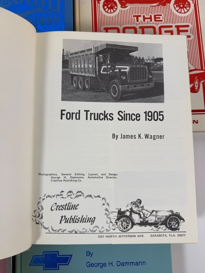 Collection Of Seven Crestline Publishing Crestline Automotive History Hardcover Books Including Ford Chevrolet And Chrysler [Photo 5]