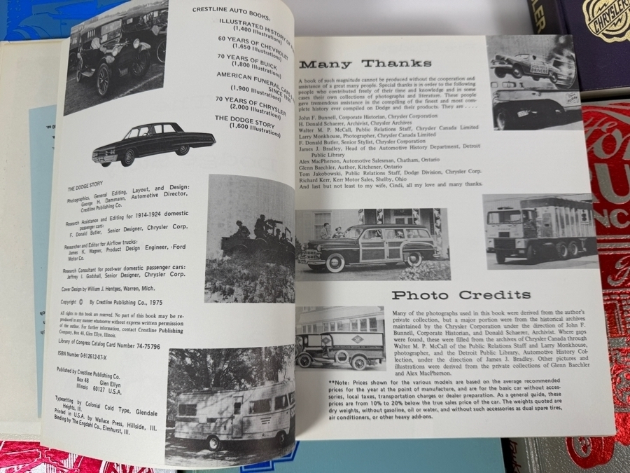 Collection Of Seven Crestline Publishing Crestline Automotive History Hardcover Books Including Ford Chevrolet And Chrysler [Photo 14]