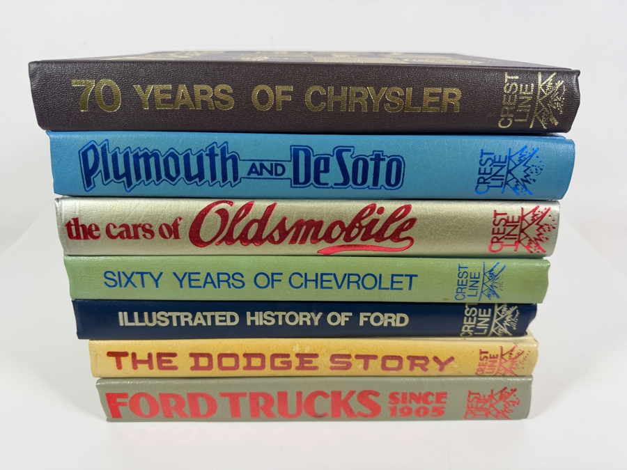Collection Of Seven Crestline Publishing Crestline Automotive History Hardcover Books Including Ford Chevrolet And Chrysler [Photo 18]