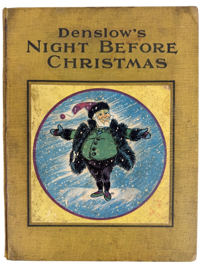 Antique 1902 Hardcover Book Denslow's Night Before Christmas Illustrated By W.W. Denslow M.A. Donohue & Co. Edition