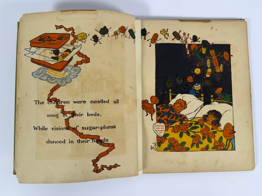 Antique 1902 Hardcover Book Denslow's Night Before Christmas Illustrated By W.W. Denslow M.A. Donohue & Co. Edition [Photo 13]