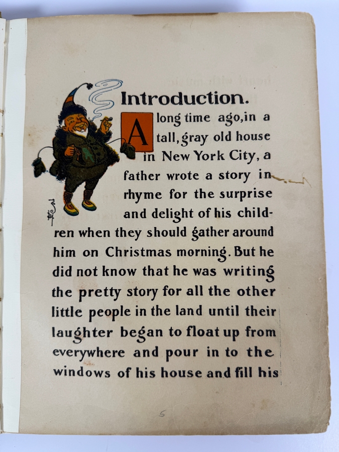 Antique 1902 Hardcover Book Denslow's Night Before Christmas Illustrated By W.W. Denslow M.A. Donohue & Co. Edition [Photo 7]
