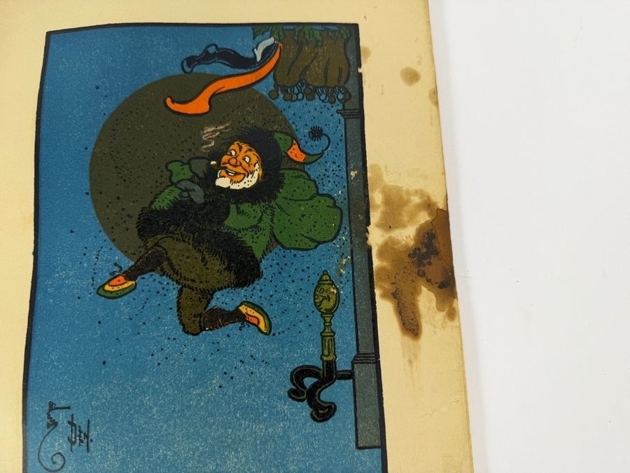 Antique 1902 Hardcover Book Denslow's Night Before Christmas Illustrated By W.W. Denslow M.A. Donohue & Co. Edition [Photo 17]