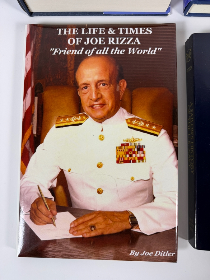 Collection Of Four Signed Naval Fiction And Biography Books All Hand Signed By Authors Stuart Landersman Joe Ditler and Thomas J Cutler [Photo 3]