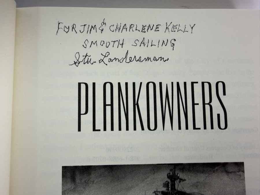 Collection Of Four Signed Naval Fiction And Biography Books All Hand Signed By Authors Stuart Landersman Joe Ditler and Thomas J Cutler [Photo 9]