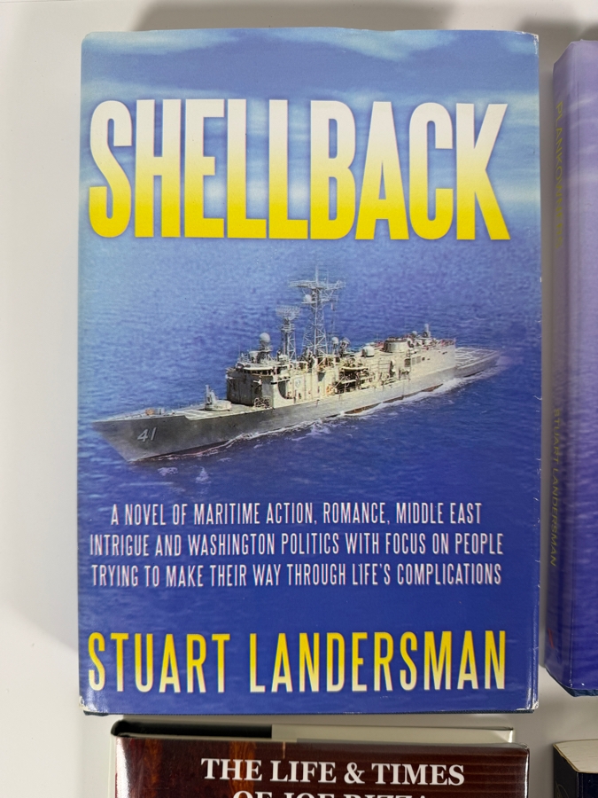 Collection Of Four Signed Naval Fiction And Biography Books All Hand Signed By Authors Stuart Landersman Joe Ditler and Thomas J Cutler [Photo 5]