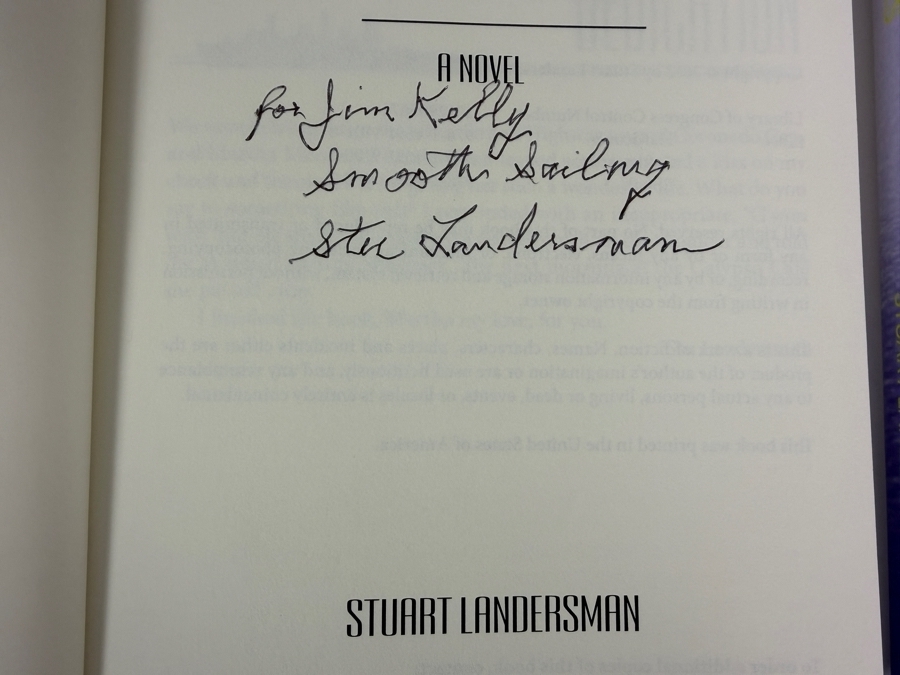 Collection Of Four Signed Naval Fiction And Biography Books All Hand Signed By Authors Stuart Landersman Joe Ditler and Thomas J Cutler [Photo 6]