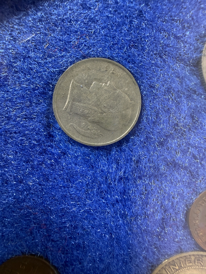 Framed Historical Collection Of Swiss Franc And Rappen Coins [Photo 12]