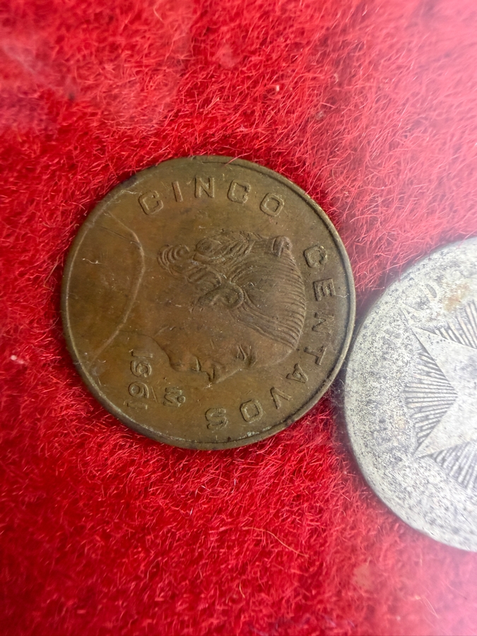 Framed Vintage International Coin Collection Featuring Chilean Pesos [Photo 10]