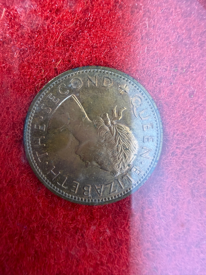 Framed Vintage Collection Of New Zealand Commonwealth Coins [Photo 9]