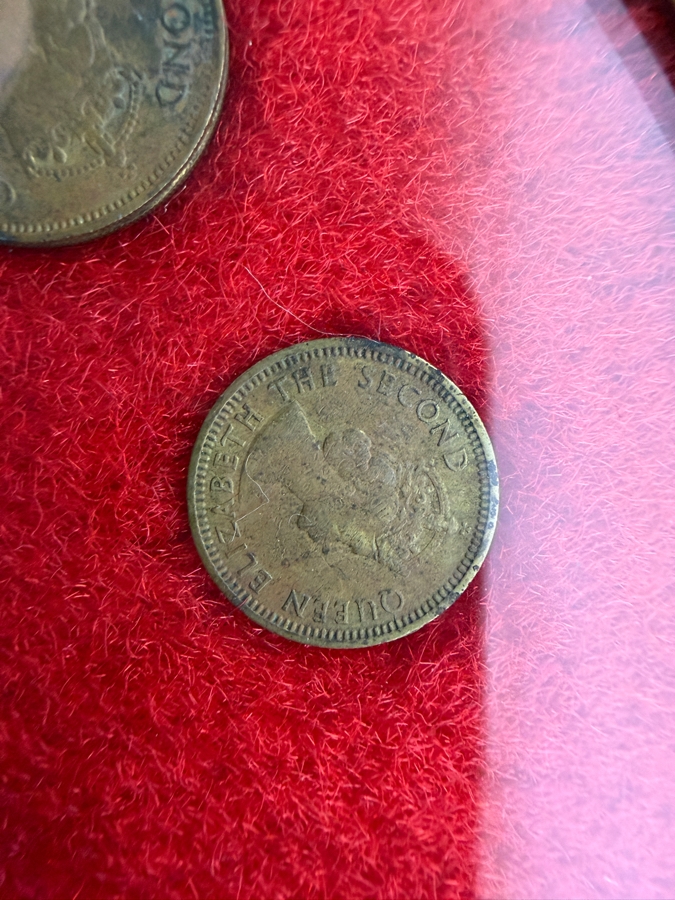 Framed Vintage Assorted Asian Coins Collection Featuring Japanese And Taiwanese Issues [Photo 15]