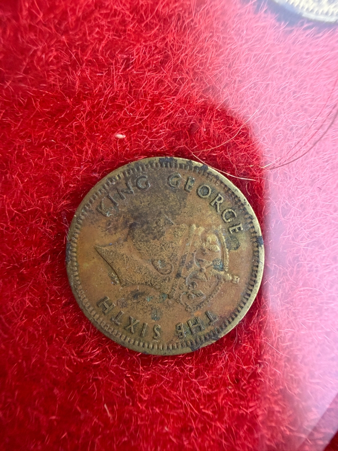 Framed Vintage Assorted Asian Coins Collection Featuring Japanese And Taiwanese Issues [Photo 17]