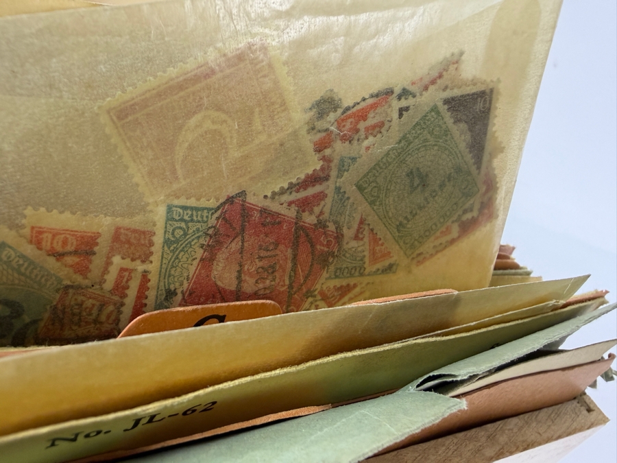 Vintage Wooden Index Box Containing Mid Century Mail Order Stamps [Photo 7]