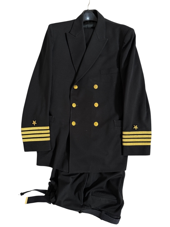 James F Kelly Jr's United States Navy Captain Rank O6 Line Officer Service Dress Blue Uniform Suit Set By Patriot Weintraub Brothers Company