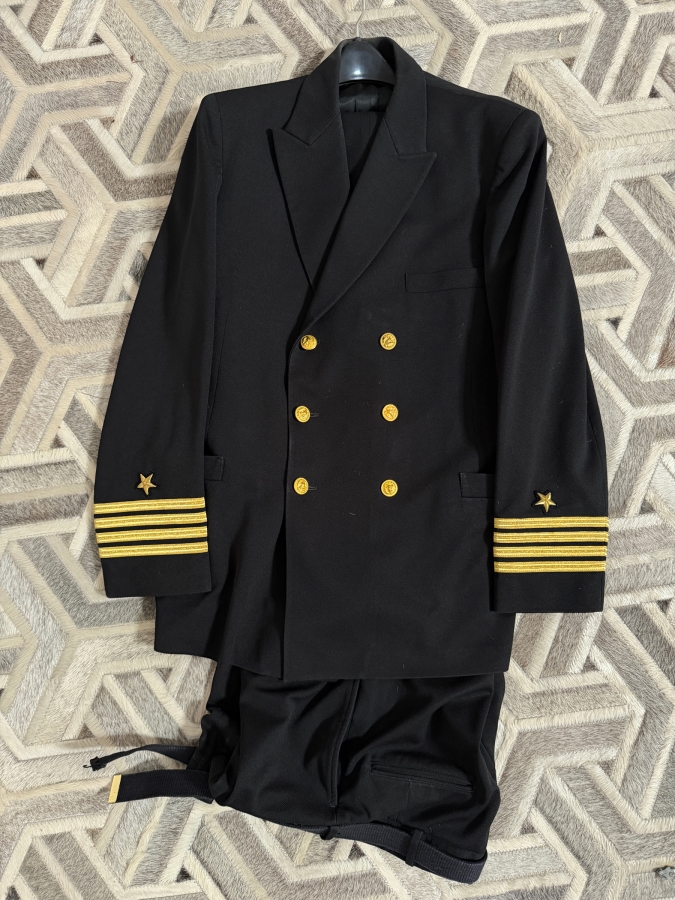 James F Kelly Jr's United States Navy Captain Rank O6 Line Officer Service Dress Blue Uniform Suit Set By Patriot Weintraub Brothers Company [Photo 2]