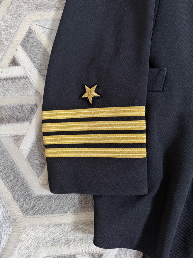 James F Kelly Jr's United States Navy Captain Rank O6 Line Officer Service Dress Blue Uniform Suit Set By Patriot Weintraub Brothers Company [Photo 3]