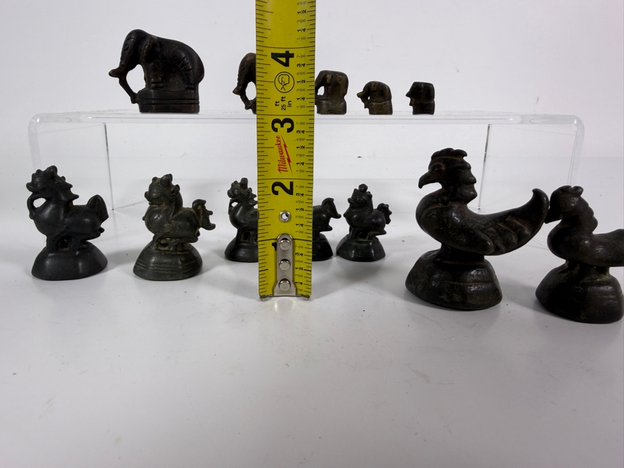 Just Added - Antique Bronze Zoomorphic Trade Weights 'Opium Weights' from Burma (Myanmar) in the Form of Elephants, Chinthe or Lion-like Beasts and Mythical Birds [Photo 9]