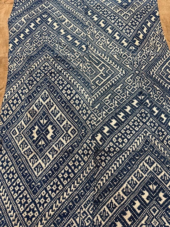 Just Added - Vintage Handwoven Laotian Textile 35.5 X 61 [Photo 2]