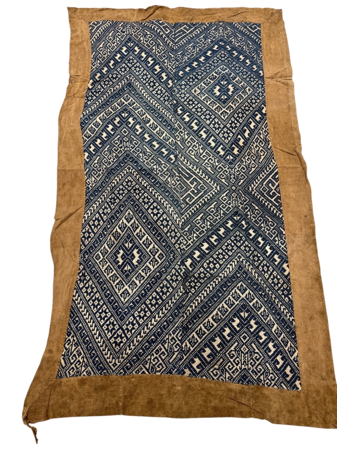 Just Added - Vintage Handwoven Laotian Textile 35.5 X 61