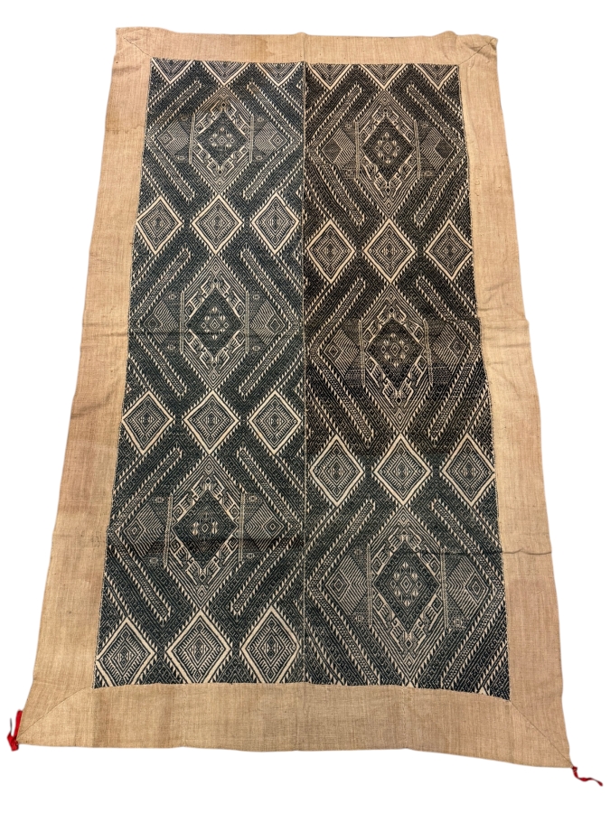 Just Added - Vintage Handwoven Laotian Textile 39 X 66.5