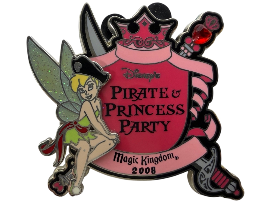 Disney's Pirate & Princess Party Tinker Bell Limited Edition of 5,000 2008 Magic Kingdom Trading Pin