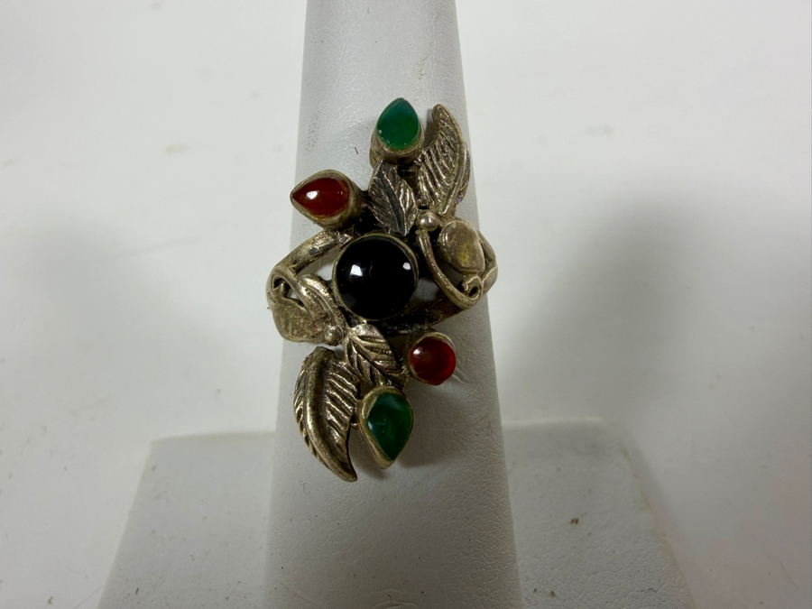 (6) Vintage Sterling Silver Rings Size 6-7 27.9g [Photo 7]