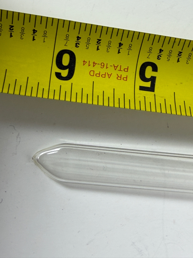 Antique Victorian Crackle Glaze Porcelain Scent Bottle With Sterling Silver Cap And Blown Glass Sword Scent Perfume Dropper Or Pipette 6'L [Photo 7]